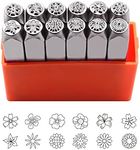 Tlimus 12pcs Flower Design Metal St