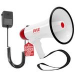 Pyle PMP48IR 40 Watts Professional Rechargeable Batteries Megaphone/Bullhorn with Mic Siren and Aux In for iPod/MP3 Devices