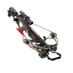 Barnett Stalker 410 Crossbow with Installed CCD, 410FPS, 4x32 Multi Reticle Scope, 2 Headhunter Arrows, with Stealth Kit.