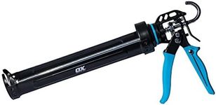 OX Tools OX-P044429 Pro 29 Ounce Heavy Duty Caulk Gun, 12:1 Thrust Ratio, Dripless Mechanism, Rubber Over Molded