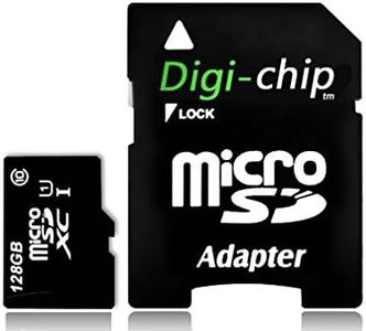 Digi-Chip 128GB Micro-SD Memory Card for Nextbase Dash Cam 222, 322GW Dash Cam Camera Memory Card