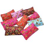 Trendifly Embroidery Wedding Return Gift for Women Wholesale Bridal Traveling potli Bag with Zipper for Ladies Baby Shower Shagun Purse Gifting Haldi Mehandi for Girl (Set Of 25)