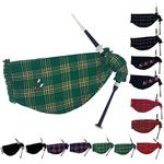 Scottish Goose Bagpipe Practice Royal Stewart Brand New Imitation Silver Ivory Mounts Black Rosewood Mackenzie Multi Color