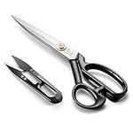 Sewing Scissors - Fabric Scissors 10 inch - Tailor's Dressmaking Shears Heavy Duty for Fabric, Leather Cutting, Sewing, Dressmaking, Tailoring, Altering (Right-Handed, White)