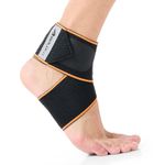 Boldfit Premium Ankle Support Compression Brace for Injuries, Ankle Protection Guard Helpful In Pain Relief and Recovery. Ankle Band For Men & Women (Ankle Compression Strap)