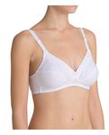 Triumph Women's Cotton Classic Stretch N Non-Wired Wireless Bra, White (White 0003), 38C (Manufacturer Size: 85C)