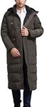 Flygo Men's Winter Warm Hooded Long