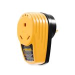 Camco Power Grip 30-Amp Camper/RV Circuit Analyzer - Features Integrated Surge Protection Up to 1,050 Joules & Diagnostic LED Lights (55315)