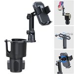 HUMBEST Cup Holder Phone Mount for Car，Cup Phone Holder for Car Compatible iPhone，Phone Cup Holder for Car iPhone with Expandable Base