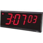 Pyramid 4-Inch 6 Digit Stand Alone Clock (DIG-6B)