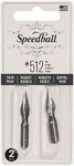 Speedball Hunt Artists' Pen Nibs-Bowl Pointed Pen No. 512 Pack of 2