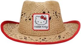 Hello Kitty Character Patch Cowboy Hat Brown