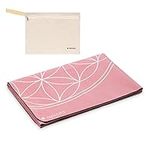 Navaris Foldable Yoga Mat for Travel - 1.5mm Thick Exercise Mat for Yoga, Pilates, Workout, Gym, Fitness - Non-Slip Folding Portable Mat