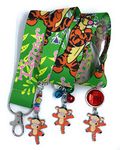 Molly's Charms customised tiger lanyard and optional keyrings - various designs (TGGR)