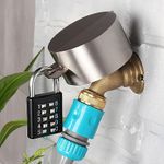 Outdoor Faucet Lock System -Gate Valve LockoutDevice -Prevent Water Theft by Cover and Code Lock,Stop Unauthorized use Vandalism,Faucet Protection (Password Hanging Lock）