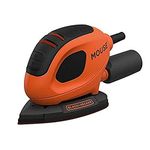 BLACK+DECKER Mouse Detail Sander, 55W, 240V, Corded, Includes 6 Sanding Sheets, BEW230-GB