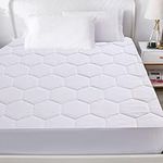 Quilted Mattress Protector, Hypoallergenic Extra Deep Fitted Mattress Cover 30 cm (152cm x 200cm) King