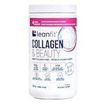 LEANFIT COLLAGEN & BEAUTY Unflavoured - 10g Bioactive Collagen Peptides Powder + Vitamin C + Hyaluronic Acid - Clinically Proven to Reduce Eye Wrinkles in Just 4 Weeks - 28 Servings, 284g Tub