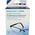 Bausch + Lomb Sight Savers Pre-Moistened Lens Cleaning Tissues 50 ea