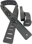 Pentagram Leather Guitar Strap Nail