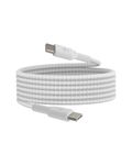 Belkin USB-C to USB-C Braided 6.6 Feet (2 Meter) Fast charging Type C Cable, for iPhone 15 Series and other USB-C Devices, Tough and Durable, 60W PD, USB-IF Certified - White