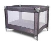 REQUISITE NEEDS Sleeptight Travel Cot - Grey, Lightweight Padded Travel Cot Suitable for Birth, Baby