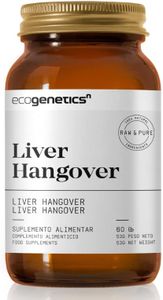 ECOGENETICS - Liver Hangover 60 Cápsulas| Suplemento Stop Resaca | Complejo Vitamina B Completo | Detox Hígado 100% Natural | Multivitaminas Anti Resaca para Más Energía e Hidratación | Sin Gluten