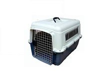 PSK PET MART Iata Approved Plastic Flight Cage for Pets - Blue & White - 36 Inch