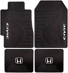 Plasticolor 008825ZX4 Compatable with Honda Civic 4 Piece Front and Rear Logo'd Floor Mats