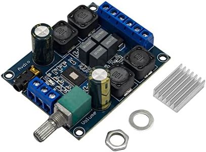 AZDelivery Placa amplificadora digital compatible con TPA3116D2 con amplificador estéreo de dos canales, 2 x 50W placa digital estéreo 12V 24V para altavoces y proyectos de bricolaje