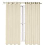 Set of 2 Panels 104"Wx84"L -Royal Tradition - Becket- Teal Blue- Blackout Weave Embossed Grommet Window Curtain Panels. Blocks 90% of light and Reduce outside noise, 52-Inch by 84-Inch each Panel. Package contains set of 2 panels 84 inch long.