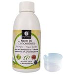 OrganicDews Neem Oil 1500 PPM (Water Soluble) Concentrate for Plants 200 ml with Measuring Cup 25 ml - Controls Garden Insects and Fungus in Plant