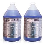 Quality Chemical Aluminum Cleaner & Brightener & Restorer - Made in USA 2 Gallon Combo - Alumabrite Aluminum Cleaner, Aluminum Wheel Cleaner, Pontoon Cleaner Aluminum, Aluminum Rim Cleaner 2 Gallon case