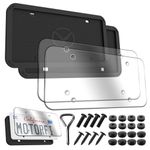 License Plate Frames with PC Covers