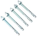 AHC K-ZYTB12150B5 M12 x 150 mm Through Bolts - Zinc Plated (Pack of 5)