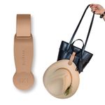 KLIPSTA Hat Clip - Magnetic Holder for Sun Hat, Baseball Cap, Golf Hat, or any Hat. Attach to Travel Backpack, Beach Bag, Purse, Tote Bag or School bag. Hands Free Bag Accessories(Tan)