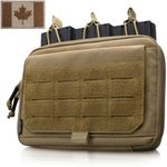 WYNEX Tactical Molle Admin Pouch of Kangaroo Style, Modular EDC Bag Utility Tool Pouch with Mag/Zipper Strip Insert