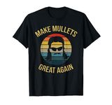 Make Mullets Great Again Funny 2020 Election Retro Style T-Shirt