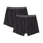 ExOfficio Men's Give-N-Go 2.0 Boxer 2 Pack, Black, Large