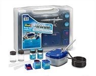 Revell 39199 Airbrush Basic Set im praktischen Koffer mit Spritzpistole, Kompressor und weiterem Zubehör Compressor, Multi Colour
