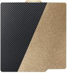 IdeaFormer-3D PET PEI Build Plate for Bambu Lab X1 X1C X1E P1P P1S A1,257x257mm Double Sided Smooth Carbon Fiber PET+Textured PEI Platform Flexible Spring Steel Plate for Bambulab 3D Printer Bed