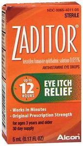 Zaditor Eye Itch Relief Antihistamine Eye Drops - 0.17 fl oz, Pack of 4