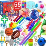 Sensory Toys Set 55 Pack, Stress Relief Fidget Hand Toys for Adults and Kids, Sensory Fidget and Squeeze Widget for Relaxing Therapy - Perfect for ADHD Add Anxiety Autism