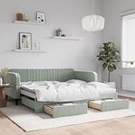 vidaXL Daybed with Pull-Out Trundle