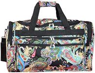 World Traveler 22-inch Travel Duffel Bag, Multi Paisley, 22-Inch, Paisley 22-inch Carry-on Duffle Bag With Adjustable Shoulder Strap