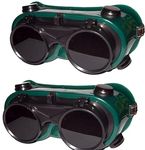 Inditrust New Heavy duty Goggles Welding Safety Goggle Pack of 2pcs (Free-size) Heavy duty Goggles Welding Safety Goggle Pack of 2pcs (Free-size)