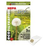 Johnny Vac HEPA Central Vacuum Bag 395H - Compatible with Beam, Eureka, Electrolux, Kenmore, Nilfisk (Pack of 3)