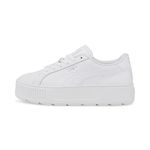 PUMA Women Karmen L Sneakers, Puma White-Puma White-Puma Silver, 7 UK