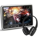 NOAUKA 10.1 Inch HD TFT LCD Digital Screen Ultra Thin Car Headrest Portable DVD Player Multimedia Touch Button Viedo Monitor with HDMI and IR Headphone