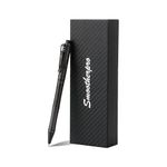 SMOOTHERPRO Titanium Bolt Action Pen Compatible with Pilot G2 Refill Pocket Clip for EDC Signature Business Writing Journaling Stone Wash Black(RG341)